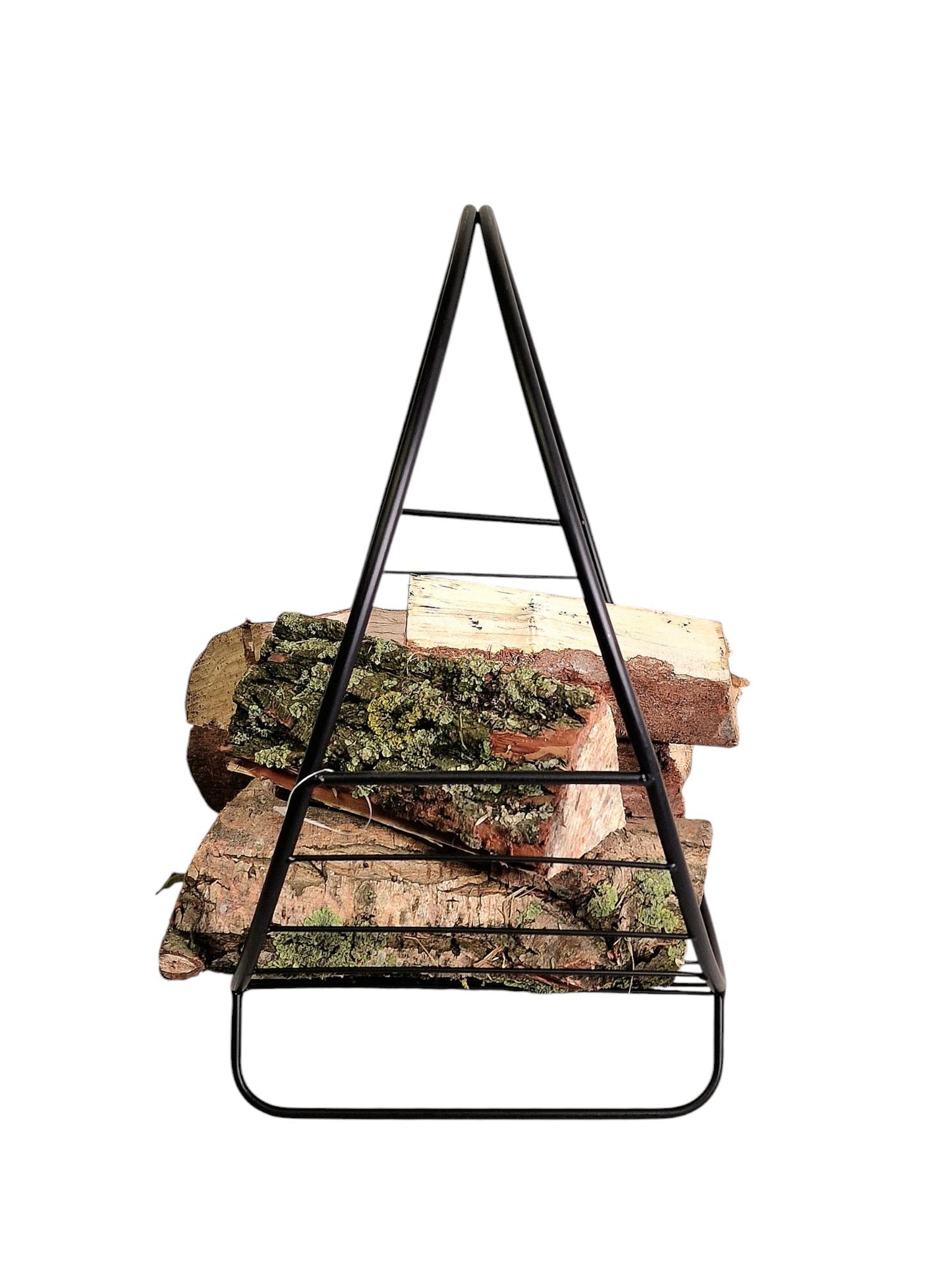 Black Fireside Metal Log Holder 47cm